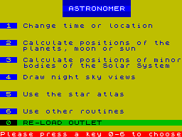 Screen from Astronomer
