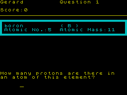 Screen from Atoms and Moles