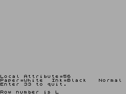Screen from Attribute Finder