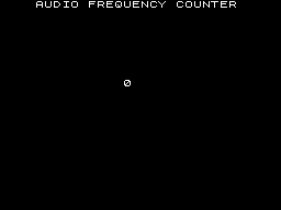 Screen from Audio Frequency Counter