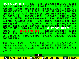 Screen from Auto-Chars