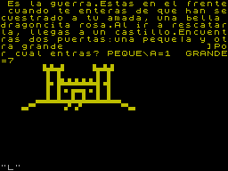 Screen from La Aventura del Dragon