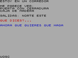 Screen from Aventura en la Piramide