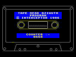 Screen from Azimuth Head Alignment Kit