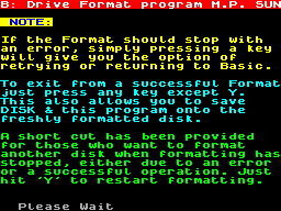 Screen from BFormat