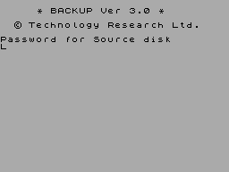 Screen from Backup