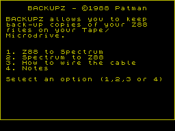 Screen from Backupz