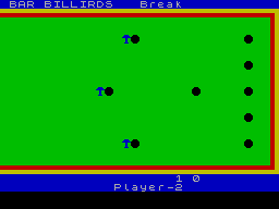 Screen from Bar Billiards