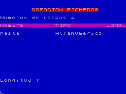 Screen from Base de Datos
