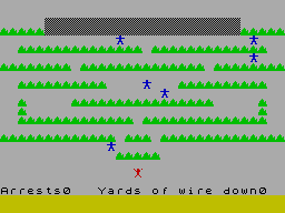Screen from Base Invaders