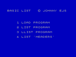 Screen from Basic List
