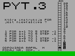 Screen from Basic Test