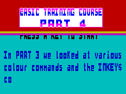 Screen from Basic Training Course Part 4