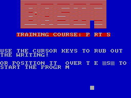 Screen from Basic Training Course Part 5