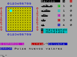 Screen from Batalla Naval