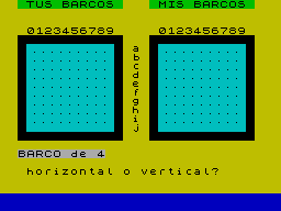 Screen from Batalla Naval