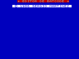 Screen from Batcode