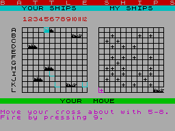 Screen from Battleships