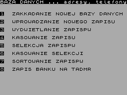 Screen from Baza Danych