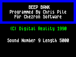 Screen from Beep Bank