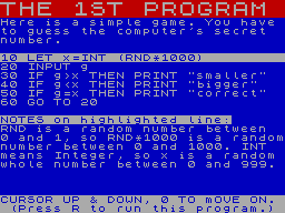 Screen from Beginner's Corner
