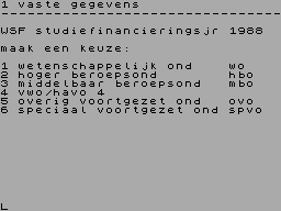 Screen from Belastingprogramma 1988