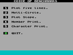 Screen from Benchmarks