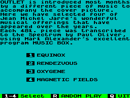Screen from Best of Outlet Title Tunes Volume 3: The Music of JM Jarre
