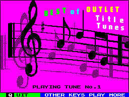Screen from Best of Outlet Title Tunes Volume 4: Classics II