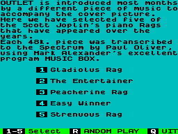 Screen from Best of Outlet Title Tunes Volume II: The Piano Rags of Scott Joplin