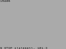 Screen from Beta ROM