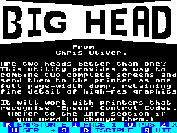 Screen from Big Head