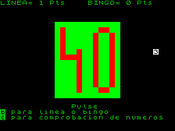 Screen from Bingo