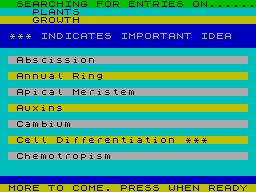 Screen from Biology - O-Level Revision and CSE