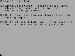 Screen from Biorhythms