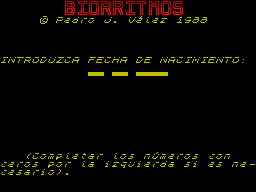 Screen from Biorritmos