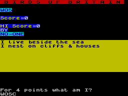 Screen from Birds of Britain
