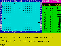 Screen from Bismark