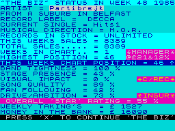 Screen from The Biz