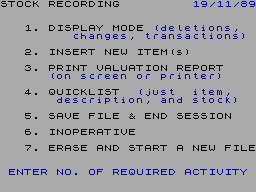 Screen from Bizzicom