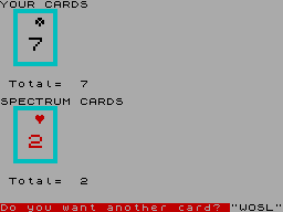 Screen from Blackjack