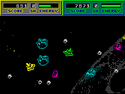 Screen from Blasteroids