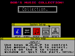 Screen from Bob's Music Collection