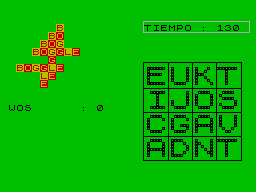 Screen from Boggle
