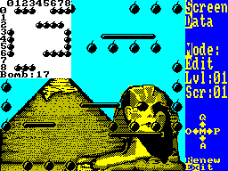 Screen from Bomb Jack Editor