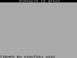 Screen from Borrador de EPROM