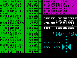 Screen from Borsa