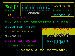 Screen from Boxing Coach
