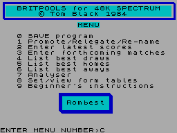 Screen from British Pools