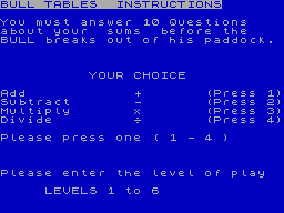 Screen from Bull Tables